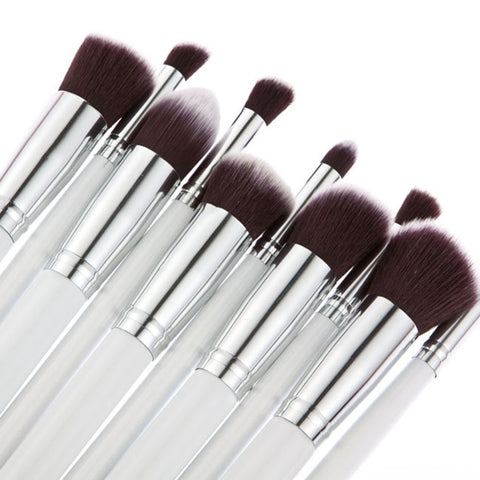 BIG SALE on 10 Piece Pro Makeup Brush Set (White)