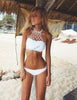 Brand Designed high cut out bandage bikinis vintage swimsuit