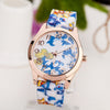 Big Sale On Fashion Women Watches Reloj Rose Flower Print