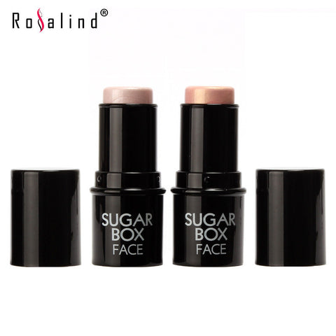 Brand Sugar box Face Makeup  Highlighter Stick Shimmer Highlighting Powder Creamy Texture Silver Shimmer