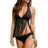 Tassel Halter Brand Sexy Swimsuits Bikini Set