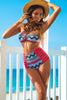 Brand New Summer High Waist Print Bikini Set