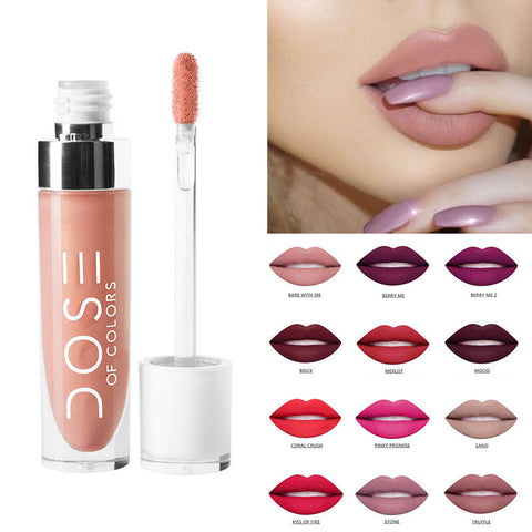 Colorful SOC Brand Long Lasting Liquid Lipstick DOSE OF COLORS Nude Liquid Lipstick