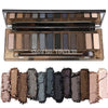 High Quality 12 Colors NK SMOKY Eyeshadow Palette Natural Eye Shadow With Double Brush Makeup Set Cosmetics