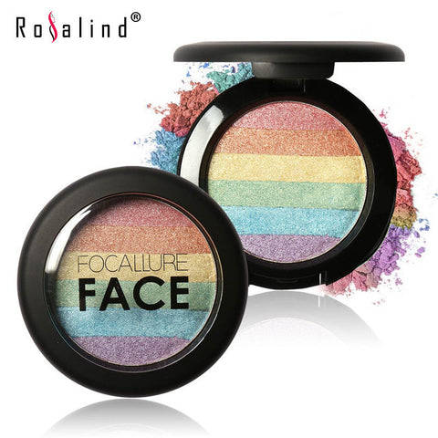 Focallure FACE Baked Mars Prism Rainbow Highlighter Makeup Palette Cosmetic Eyeshadow