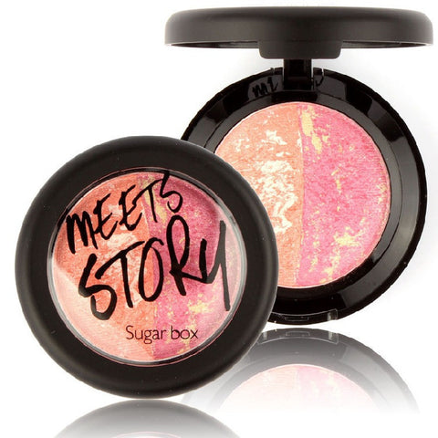 Brand Sugar-Box MEETS STORY Natural Face Pressed Blush Baked Makeup Blush Palette Cream