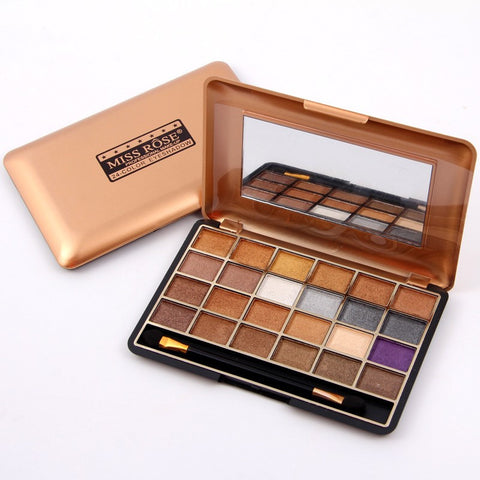 MISS ROSE 24 Color Eye Shadow Make Up Pearly Matte Naked Mineral Eyeshadow Palette