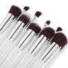 BIG SALE on 10 Piece Pro Makeup Brush Set (White)