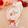 Big Sale On Fashion Women Watches Reloj Rose Flower Print