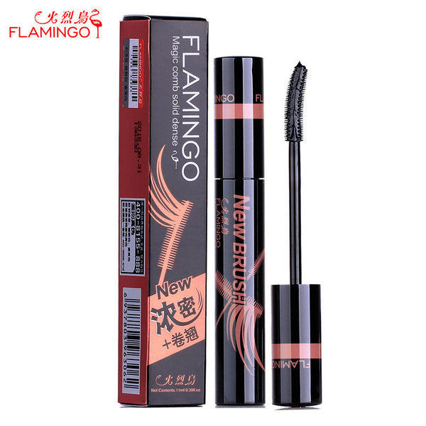 Mascara Brand FLAMINGO Magic And Stereo Comb Dense Lengthening Waterproof Easy to Wear Mascara