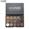 UCANBE Makeup Cosmetics Palette 15 Color Matte Pigment Eyeshadow Earth Color Shimmer Nude Eye Shadow Waterproof Eyebrow Powder