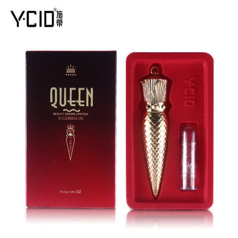 YCID QUEEN Value Pack 2pcs/lot A Luxurious Queen Scepter Matte Lipstick + A Small Color Lipstick Makeup Sharp Tapered Batom Lip Stick