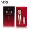 YCID QUEEN Value Pack 2pcs/lot A Luxurious Queen Scepter Matte Lipstick + A Small Color Lipstick Makeup Sharp Tapered Batom Lip Stick