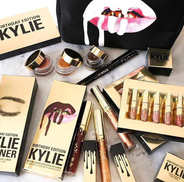 6pcs Kylie Lip Set Matt Cup Lip Gloss Kylie Jenner Gold